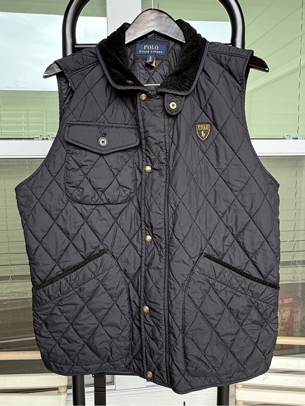 Polo Ralph Lauren “The Beaton” Vest Quilted Corduroy Collar